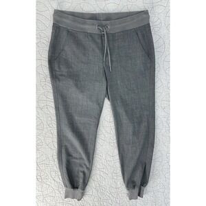 Athleta‎ City Pants Jogger Gray Wool Blend Tapered Stretch / Women's 6